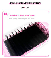 0.05MM Silk Glossy Black Eyelash Extension