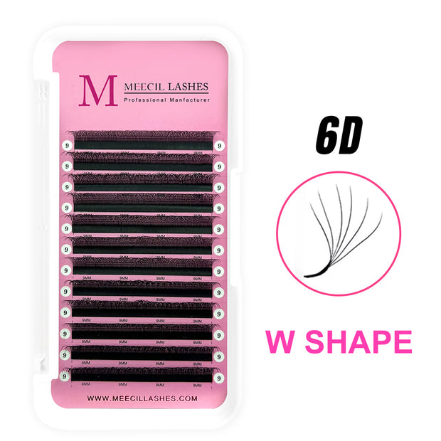 W Shape 6D Volume Lash Extensions Lash Extensions