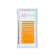 0.07MM Hot Sale Orange Faux Mink Coloured Eyelash Extension