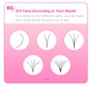 0.05MM Silk Premium Natual Volume Eyelash Extensions