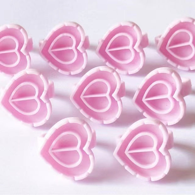 Double Heart-Shaped Blooming Glue Cup (100pieces/pack)