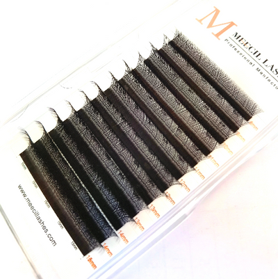 Volume Premade Fan YY Lashes Extensions 0.07mm (BROWN）