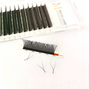 Volume Premade Fan YY Lashes Extensions 0.07mm (BROWN）