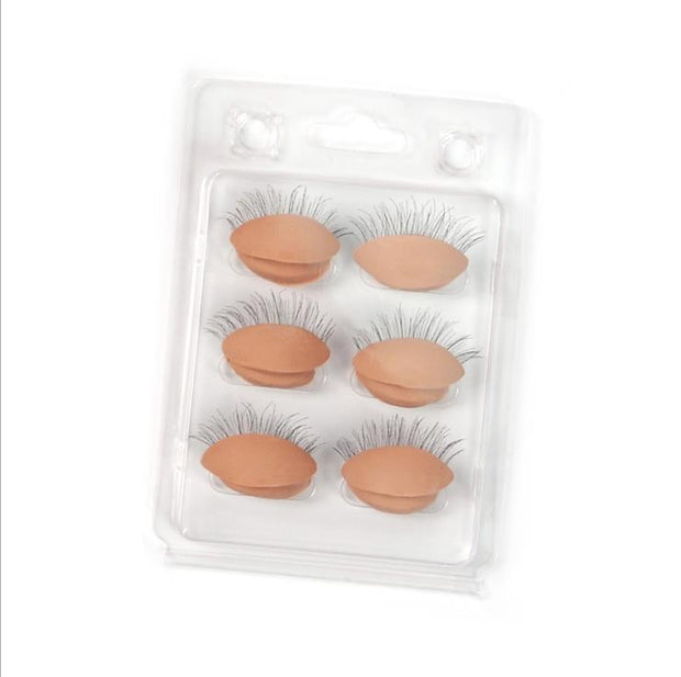Eyelash Extensions Mannequin and Eyelids Training Combo Pack