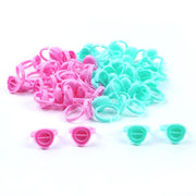 100 pcs Blooming Flower-Shaped Glue Cup